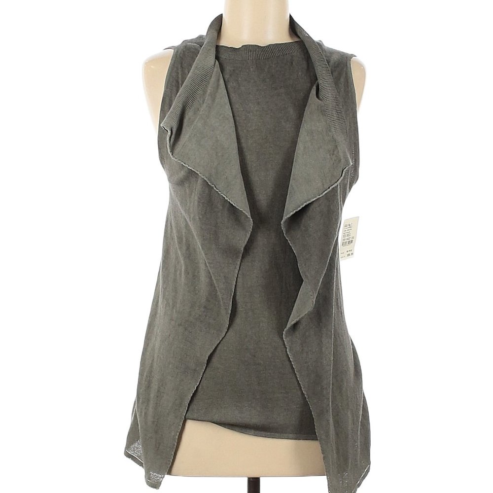 NWT Sarah Pacini Glitter Green Tank & Cardigan Set One Size Made in Italy